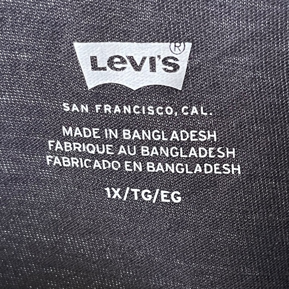 Levis Sparkle Logo Perfect Tee Black Shirt Plus Sz. 1X NEW RT. $29.50 - Picture 10 of 12